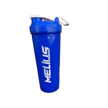 Imagem de Coqueteleira Shaker - 650ml -  Garrafa Academia - Melius, Azul