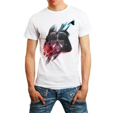 Imagem de Camiseta Masculina Branca Star Wars Darth Vader 20 - DESIGN CAMISETAS,