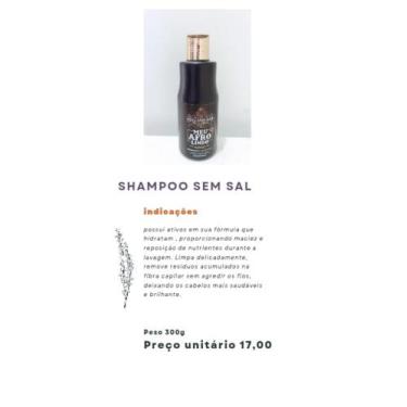 Imagem de Meu Afro Lindo Shampoo sem adição de sal para cabelo crespos - Odili A