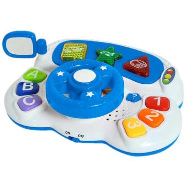Imagem de Brinquedo Volante Educativo Bebê Som Luz Letras Cores Formas - Guta Gu