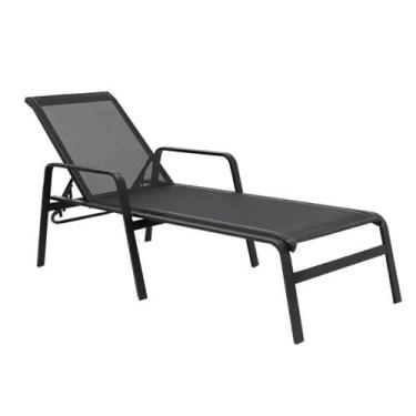 Imagem de Espreguiçadeira para Piscina em Aluminio e Tela Sling - Nossa Kasa Móv
