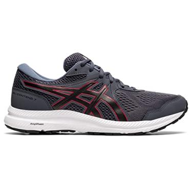 Imagem de ASICS Men's Gel-Contend 7 Running Shoes, 8M, Carrier Grey/Classic Red