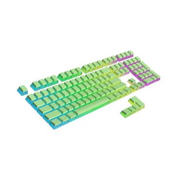 Imagem de Ranked Teclas PBT Pudding | 112 Double Shot Translúcido ANSI US e ISO Layout | Perfil OEM para teclado mecânico RGB Gaming (Pistachio)