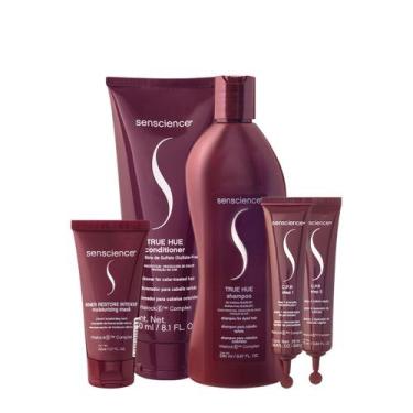 Imagem de Kit Senscience True Hue Intensif CPR Home Care Ampola 2x25 (5 produtos