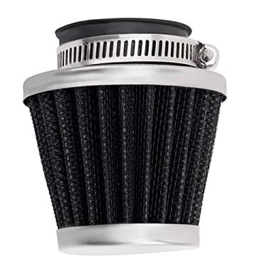 Imagem de Road Passion Filtro de ar preto de 42 mm de substituição para Yamaha Kawasaki Suzuki PZ24 PZ30 carburador Moped Roketa Taotao GY6 125cc 150cc 200cc 250cc motocicleta Quad Scooter Go Kart ATV Dirt Bike