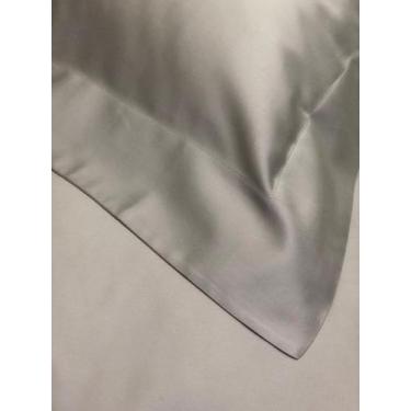 Imagem de Kit 02 Fronhas Lisas Percal 400 Fios - Traços & Estilo, Branco, 50x70c