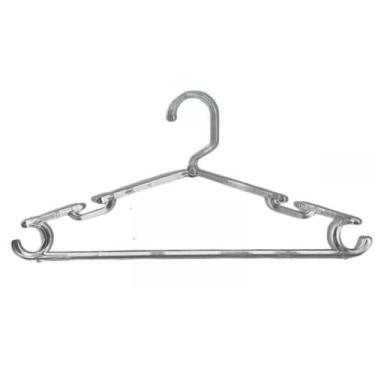 Imagem de Kit 50 Cabides Acrílico Cavado Adulto - AB SHOP, Acrílico Incolor