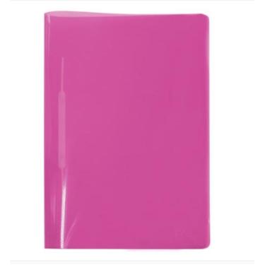 Imagem de Pasta Grampo Trilho Plastico Line Ofício Rosa Dac