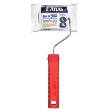 Imagem de Rolo pintura lã microfibra antirrespingo 05cm c/cb atlas - PINCEIS ATL