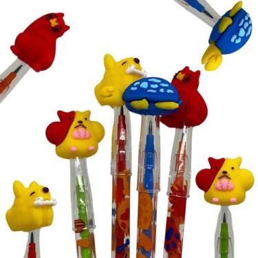 Imagem de Lapiseira Pets Troca Ponta Escolar Cores e Pets Sortidos 1Un - Leo&leo