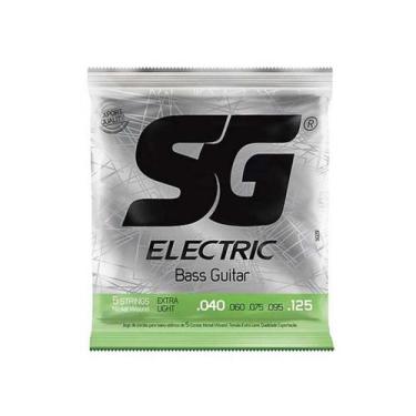 Imagem de Encordoamento para Baixo 5 Cordas SG Strings Extra Light .040
