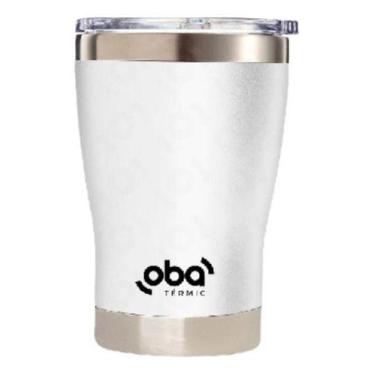 Imagem de Copo Térmico Com Tampa 473ml branco - Oba Térmic