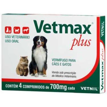 Imagem de Vermifugo vetmax plus vetnil 4 cps 700 mg