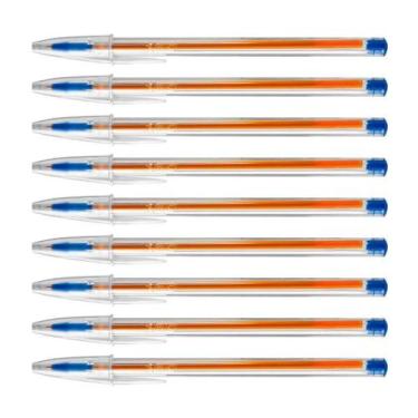Imagem de Caneta Bic Cristal Escrita Fina de Alta Precisão, Azul