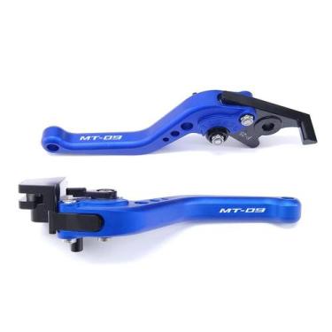 Imagem de Manete Esportivo Moto Yamaha Mt-09 Mt09 Gravado A Laser - NoBrand, Azu