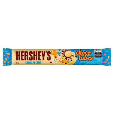 Imagem de Chocolate Hershey's Chotubes Cookies 'n' Creme 25g - Embalagem com 15 