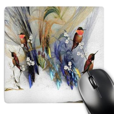 Imagem de 3dRose Mouse pad 20,3 x 20,3 x 0,6 cm, beija-flores rufous (mp_101185_1)