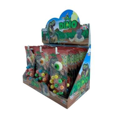 Imagem de Bolinhas de chiclete Dino goma, Caixa C/ 24 unidades 18g cada  Royal T