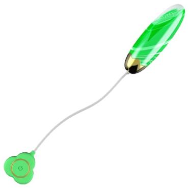 Imagem de Vibrador Bullet Brinquedos Sexuais, Mini Vibrador Brinquedos Sexuais Brinquedos Sexuais com 10 Vibrações, Estimulador Feminino Silencioso de Portátil para Iniciantes, Massageador (Verde)