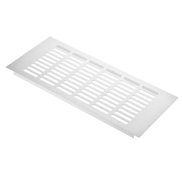 Imagem de METALLIXITY Grade de ventilação retangular (350 x 150 mm/13,78 "x5,91"), saída de ar de parede com venezianas de liga de alumínio - para armários de guarda-roupa, prata