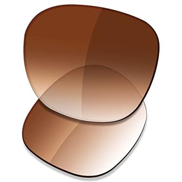 Imagem de SAUCER Lentes de reposição premium para óculos de sol Oakley Garage Rock OO9175 High Defense - Marrom dégradé polarizado