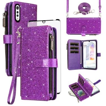Imagem de Asuwish Capa de telefone para LG Velvet 5G SFC30 US Roxo