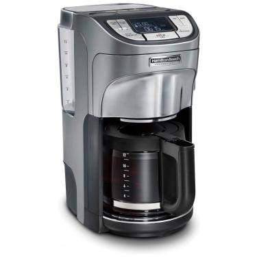 Imagem de Cafeteira Elétrica Programável 1.7L com Tela LCD, 1350W, 110v, HAMILTON BEACH PROFESSIONAL 49500, Preto