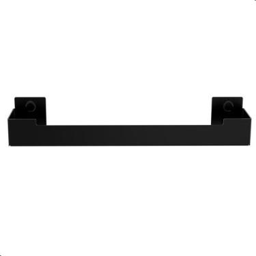 Imagem de Porta Toalha Rosto Suporte Banheiro Toalheiro Preto ELG - STEELDECOR