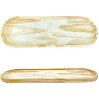 Imagem de Bandeja oval pinus uso geral e kit higiene até 5 peças - Antilope Deco