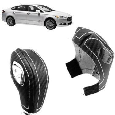 Imagem de Capa Carbon Manopla Câmbio Automático Fusion 2013 À 2016 - Tunning Cou