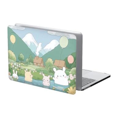 Imagem de COTAIL Compatível com MacBook Air de 13 polegadas, capa rígida de plástico para 2025 2024 2023 2022 capa protetora rígida, 13,3 Pro (A1706/A1708/A1989/A2159/A2289/A2251/A2338), urso fofo e coelho