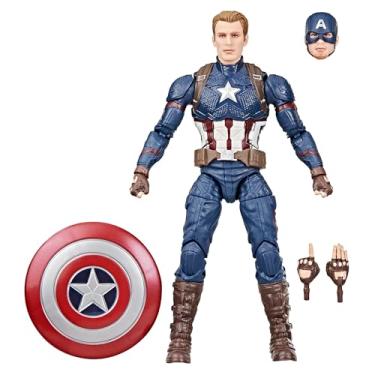 Imagem de Avengers Marvel Legends Series Capitão América, Endgame figura de ação colecionável de 15 cm