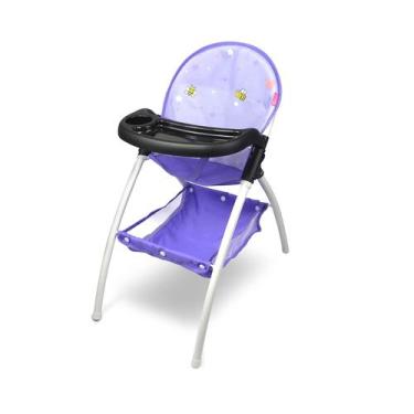 Imagem de Cadeira Alta Baby Doll ANIVIA DH010-PURPLE para Bonecas de 18 Polegada