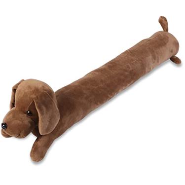 Imagem de SANFERGE Bloqueador De Correntes De Ar Para Cães Sob A Porta, Resistente, 3Lb, 34 Polegadas, Tecido Decorativo, Bloqueador De Correntes De Ar Para Porta, Vedação Inferior À Prova De Som Para Proteçã