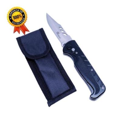 Imagem de Canivete em Metal com Bainha de Techido Preta - SQ