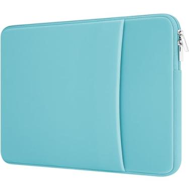 Imagem de MicaYoung Capa protetora para laptop de 14 polegadas à prova de choque acolchoada com bolso compatível com notebook Acer ASUS HP Dell Chromebook Thinkpad de 14 polegadas, azul