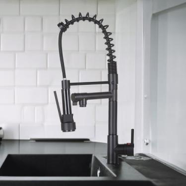 Imagem de Torneira Cozinha Flexível Gourmet Monocomando Pia Mesa Preto - Zaganza