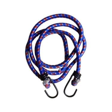 Imagem de 4 Cordas Extensor Elástico Bagageiro Moto Bike 1,5 Mts 9 mm - Rio Tiju