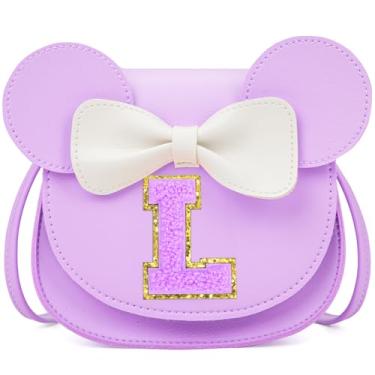 Imagem de OYLOLA Presentes de aniversário para meninas de 3, 4, 5, 6, 7 e 8 anos, bolsa infantil para meninas pequenas, presente para meninas, Roxo-roxo, G