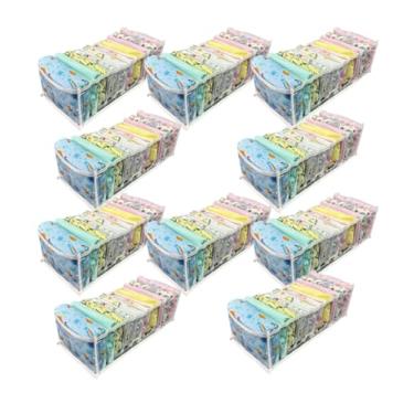 Imagem de Kit 10 colmeia organizadora de gaveta M roupa de bebê