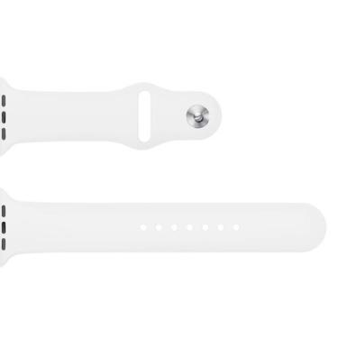 Imagem de Pulseira para Apple Watch 38/40mm Silicone - Branca  Goldentec
