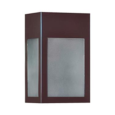 Imagem de Luminária Arandela Externa Quadrada Marrom