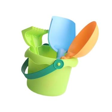 Imagem de Dynwave Facos de areia de brinquedos de praia e pás educacionais e ferramentas de areia de verão de verão brinquedos para atividades de verão Festa de praia, Verde