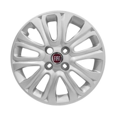 Imagem de Calota aro 15 Fiat Punto 2015/2016 prata emblema resinado - GFM