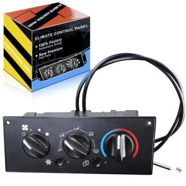 Imagem de ABENLY 599-5511 Módulo de painel de controle climático frontal resistente, interruptor de controle de ar condicionado serve para: Kenworth T800 W900 C500 T300 T600A 2002-2006, Replac F21-1007-1