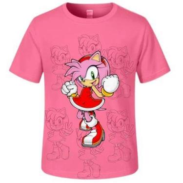 Imagem de SONIC - CAMISETA Fantasia Infantil Personagens AMY - loja dinka, 4, RO