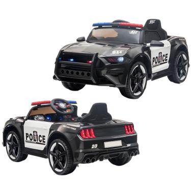 Imagem de Carro Elétrico Infantil BMW Viatura De Policia Luz E Som 12V