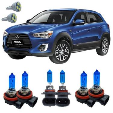 Imagem de Kit Lampadas Super Branca 8500k ASX 2010 Em Diante + Led T10 - Cinoy/Q