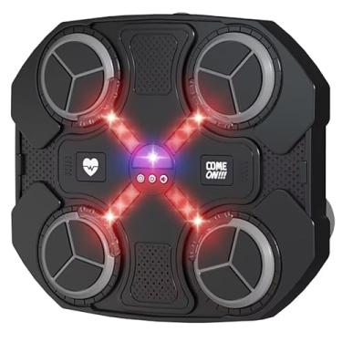 Imagem de Boxe musical de montagem na parede, máquina de boxe de música eletrônica, almofadas de equipamento de perfuração de alvo, treinamento de agilidade inteligente, máquina de boxe de engrenagens