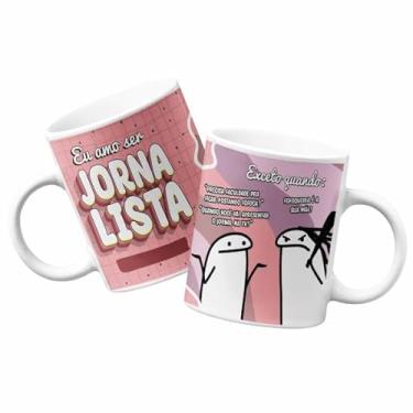Imagem de Caneca Personalizada Em Porcelana Amo Ser Jornalista Presente Amigas